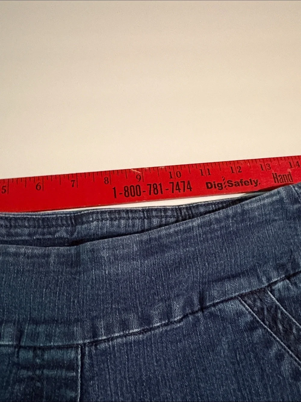 Westbound 12P Embroidered Denim Bermuda Shorts Floral Cottagecore Boho